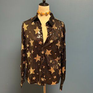 Sequins & Stardust Button Down